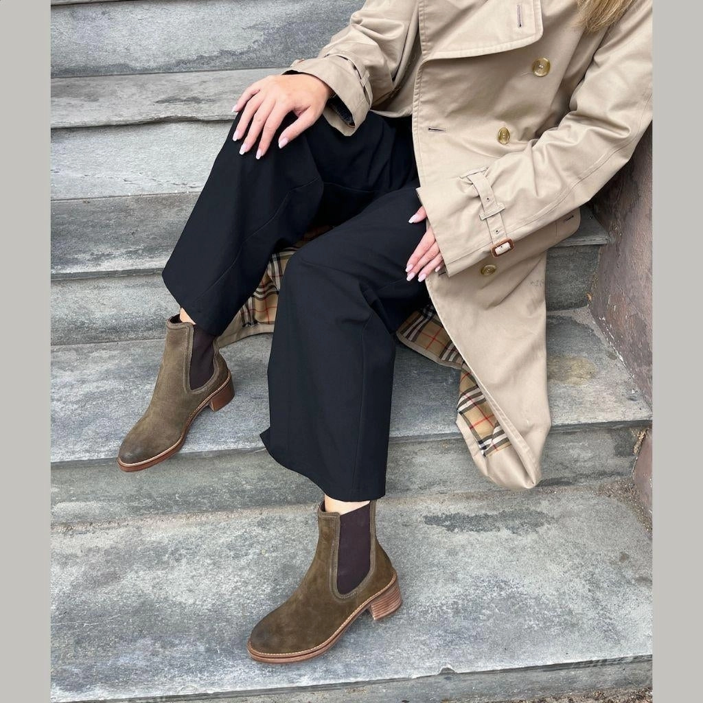 Chelsea Boots Gefüttert 38 AWARE AND MORE - KHAKI