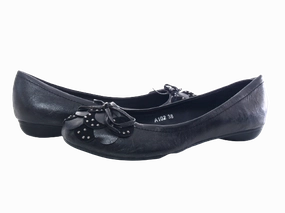 Leather Flat Loafers Damen Slipper Halbschuhe Ballerina Loafer Mokassins Slip On Flats Freizeit Black # 102