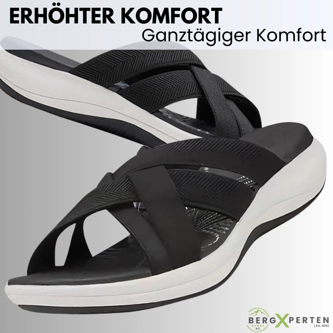 Sanden Mit Korkabsatz OrthoSea  - ergonomische schmerzlindernde Sandalen fr Damen