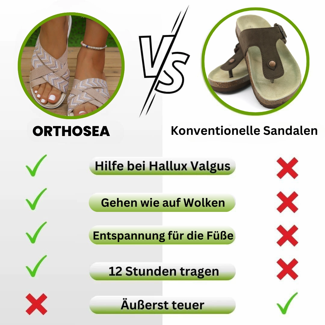 OrthoSea  - ergonomische schmerzlindernde Sandalen fr Damen Sandalen Vorne Geschlossen Mit Absatz