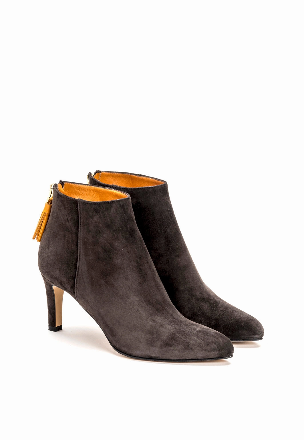Ankle Boots aus Reversleder in Schokoladenbraun Ankle Boots Kreppsohle