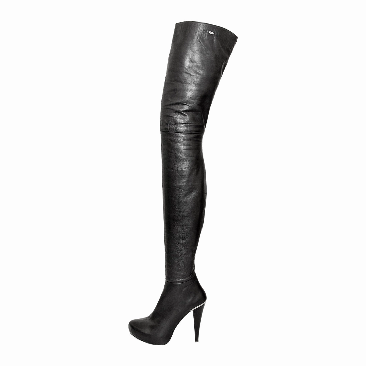Super lange Overkneestiefel (Modell 318) Leder schwarz Stiefel 7 5