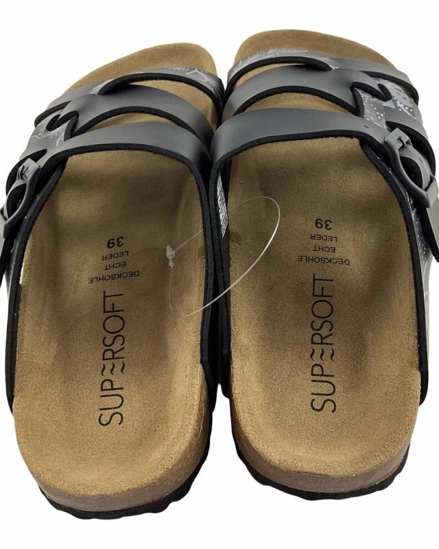 SUPERSOFT Damen Hausschuhe Pantoletten  274 052  Black Multi Sophia Bush High Heels