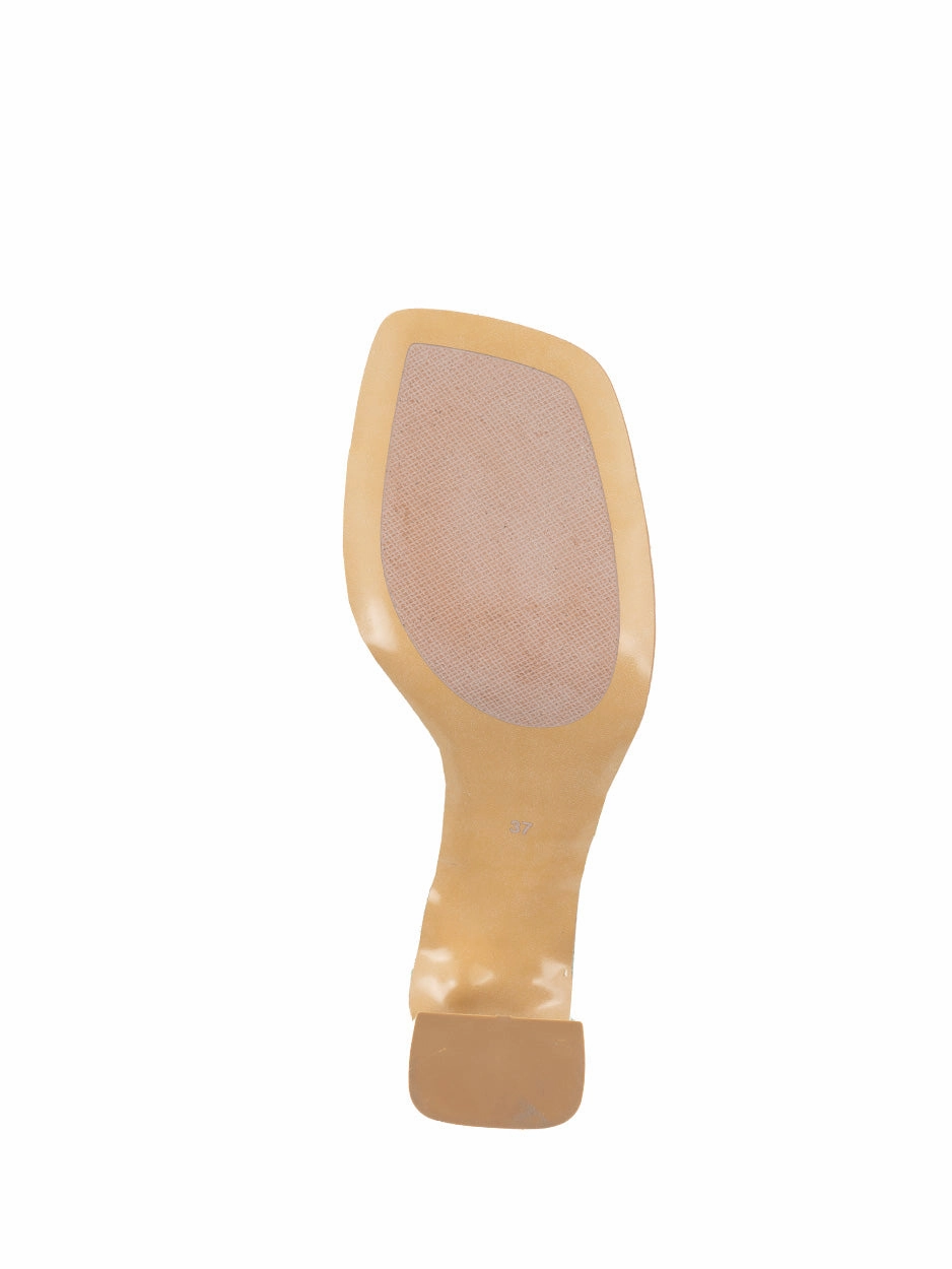 Sandalen Peeptoe Layla | Sandalet Nude Roze goud