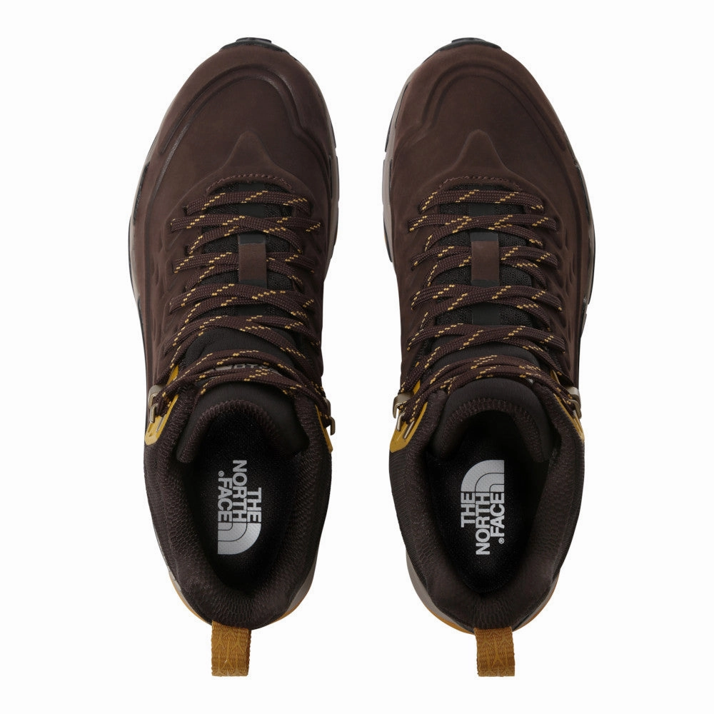 Geraffte Stiefel Flach The North Face - Herren Vectiv Futurelight Exploris Lederstiefel // Braun