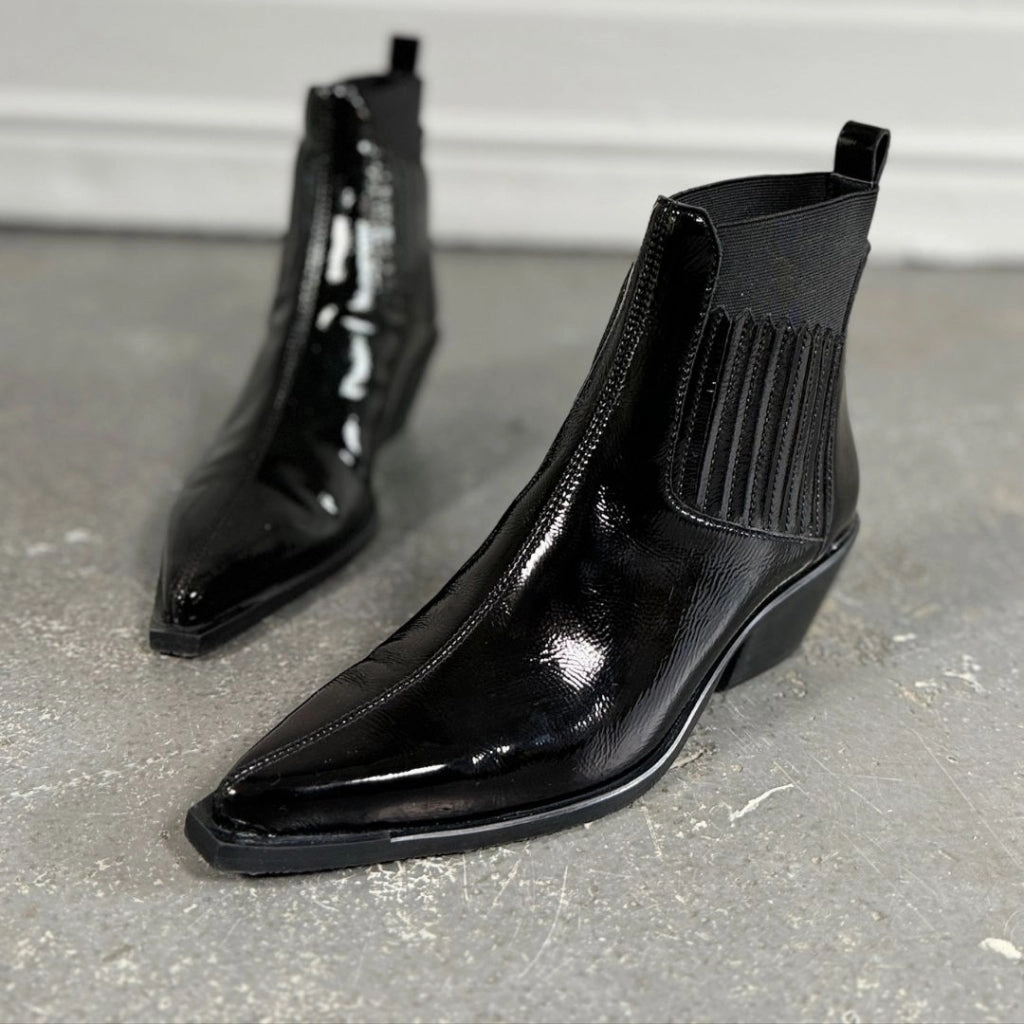 Miceli Stiefel THE WALKING BOOT PATENT - BLACK PATENT