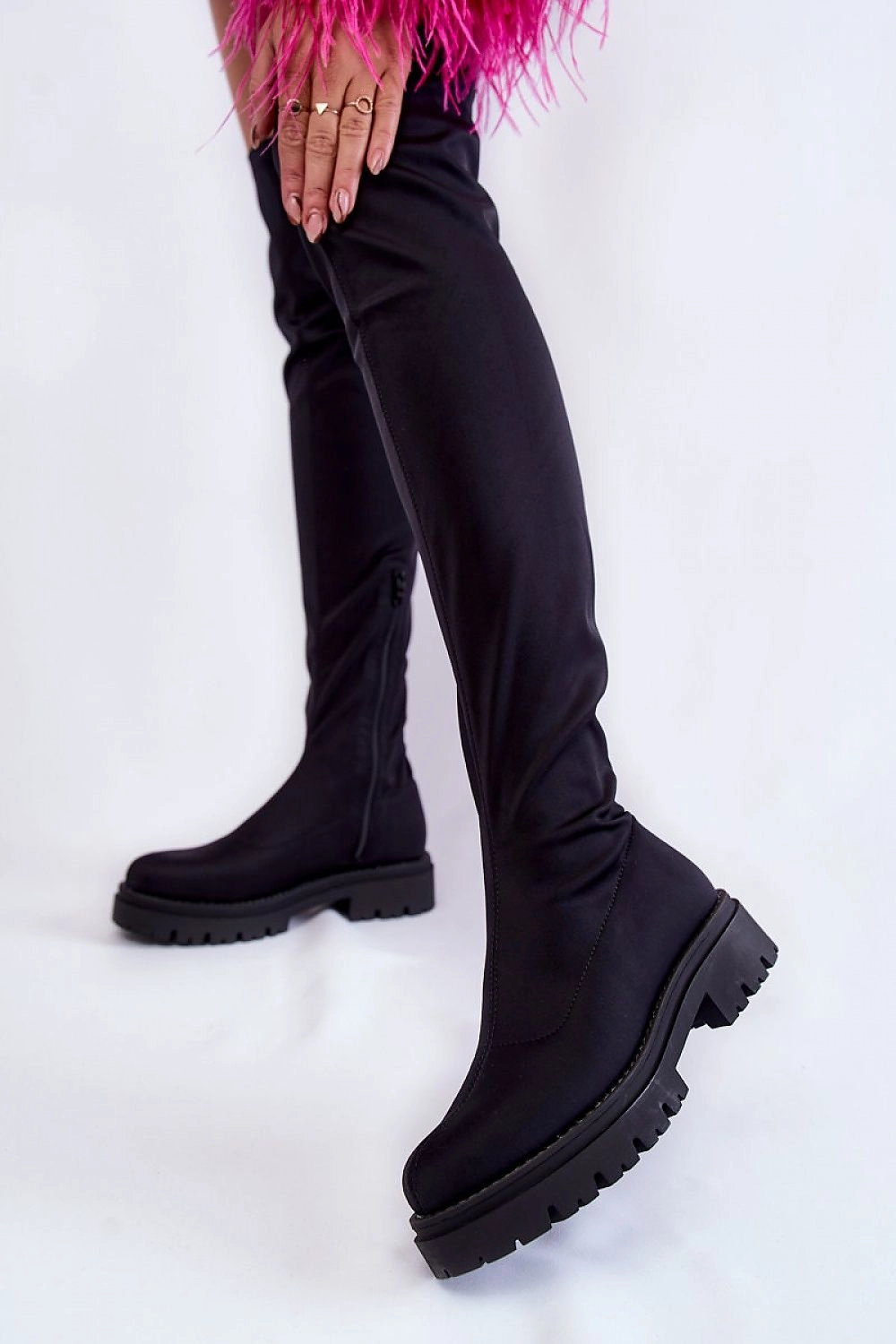 Thigh-Hight Boots model 173531 Step in style Plateau Pantoletten High Heels