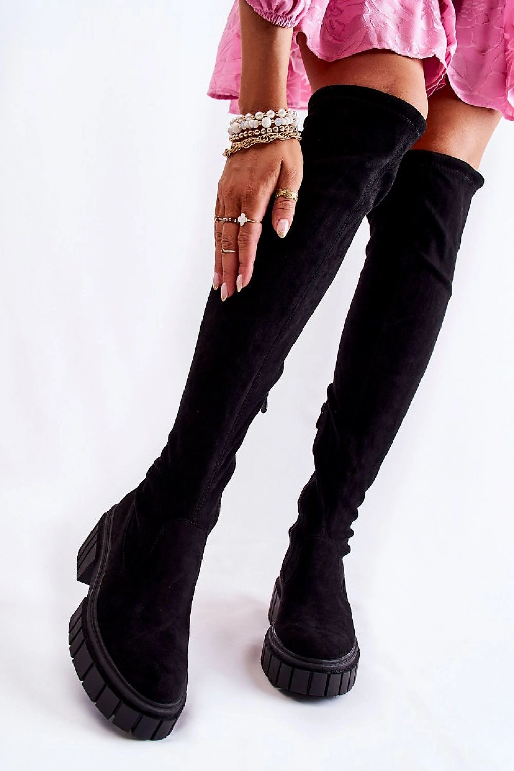 Thigh-Hight Boots model 173614 Step in style Comfortable High Heels Uk