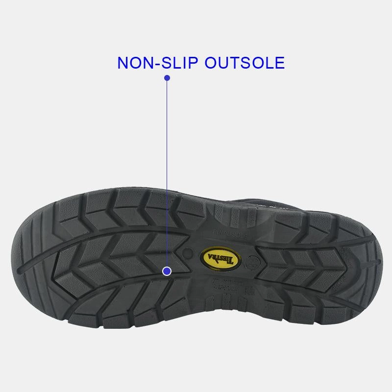 High Heels 18 Cm TIESTRA Arbeitsstiefel fr Herren High Rise Rutschfeste Stahlkappe Outdoor Wasserdichte Wanderschuhe