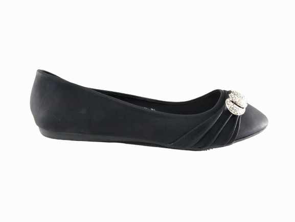 Damen Slipper Halbschuhe Ballerina Loafer Mokassins Slip On Flats Freizeit Black # 8274 Flat Loafers Shoes