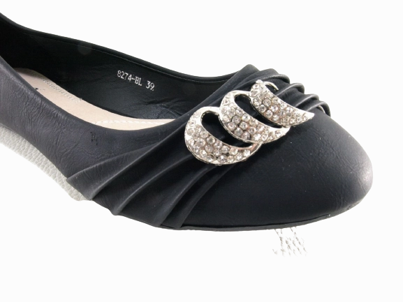 Ivy League Penny Loafers Damen Slipper Halbschuhe Ballerina Loafer Mokassins Slip On Flats Freizeit Black # 8274