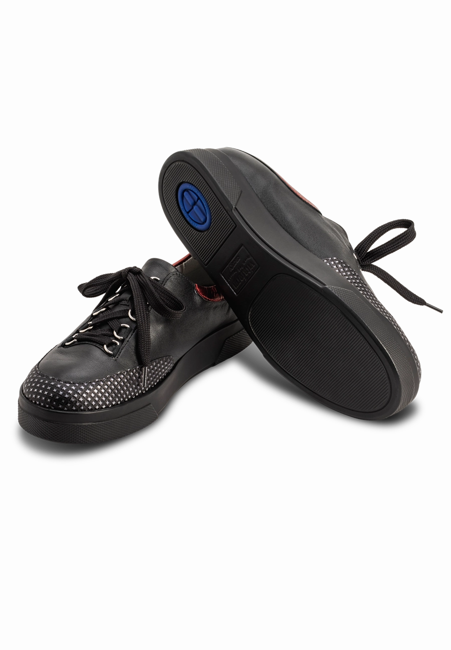 urbaner Plateau-Sneaker Nappaleder Gabor Lack Sneaker