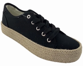 2 GO FASHION 8911-304-009 Damen Sneaker Schwarz Textil Sneaker Regenbogen