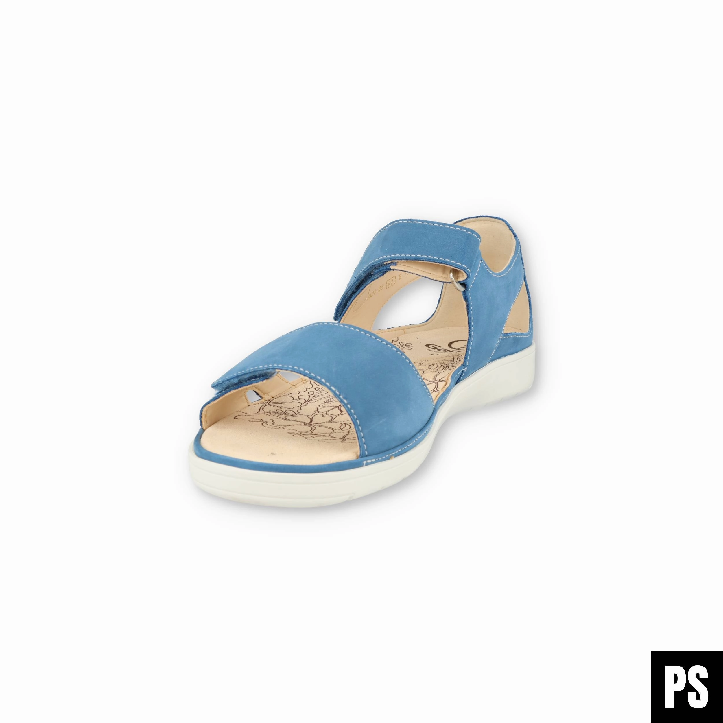 Sandalen Mit Schmetterling Ganter Gina pool blau Damen Sandalette Wechselfubett