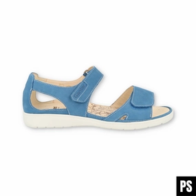 Ganter Gina pool blau Damen Sandalette Wechselfubett Sandalen Aus Italien