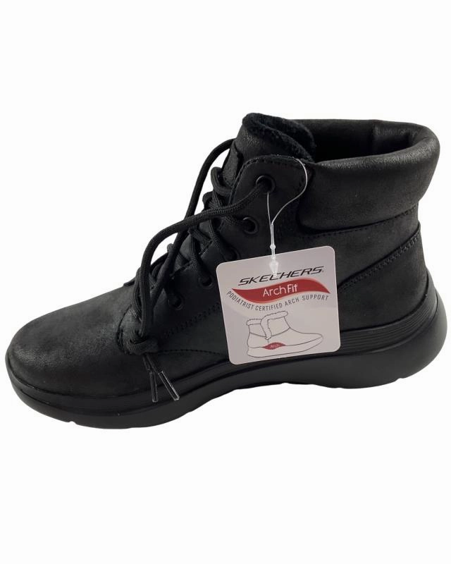 Skechers GO WALK Arch Fit 2.0 - Mountain View 144558/BBK Victorian Style Burlesque Lace Ankle Boots