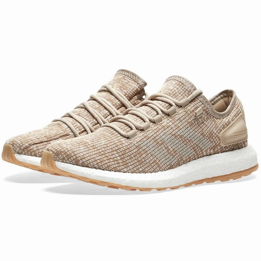 Adidas Schuhe Pure Boost Sneakers Khaki Sneaker Babyblau