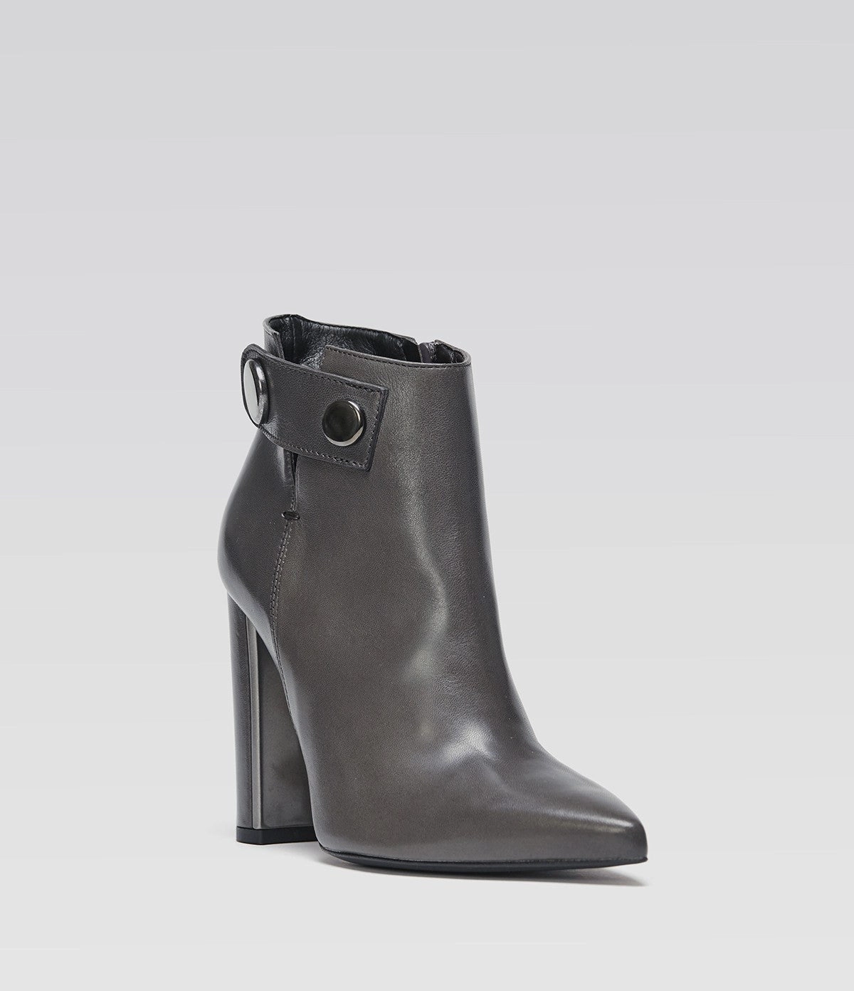 spitze Stiefelette Marta grau Ankle Boots White