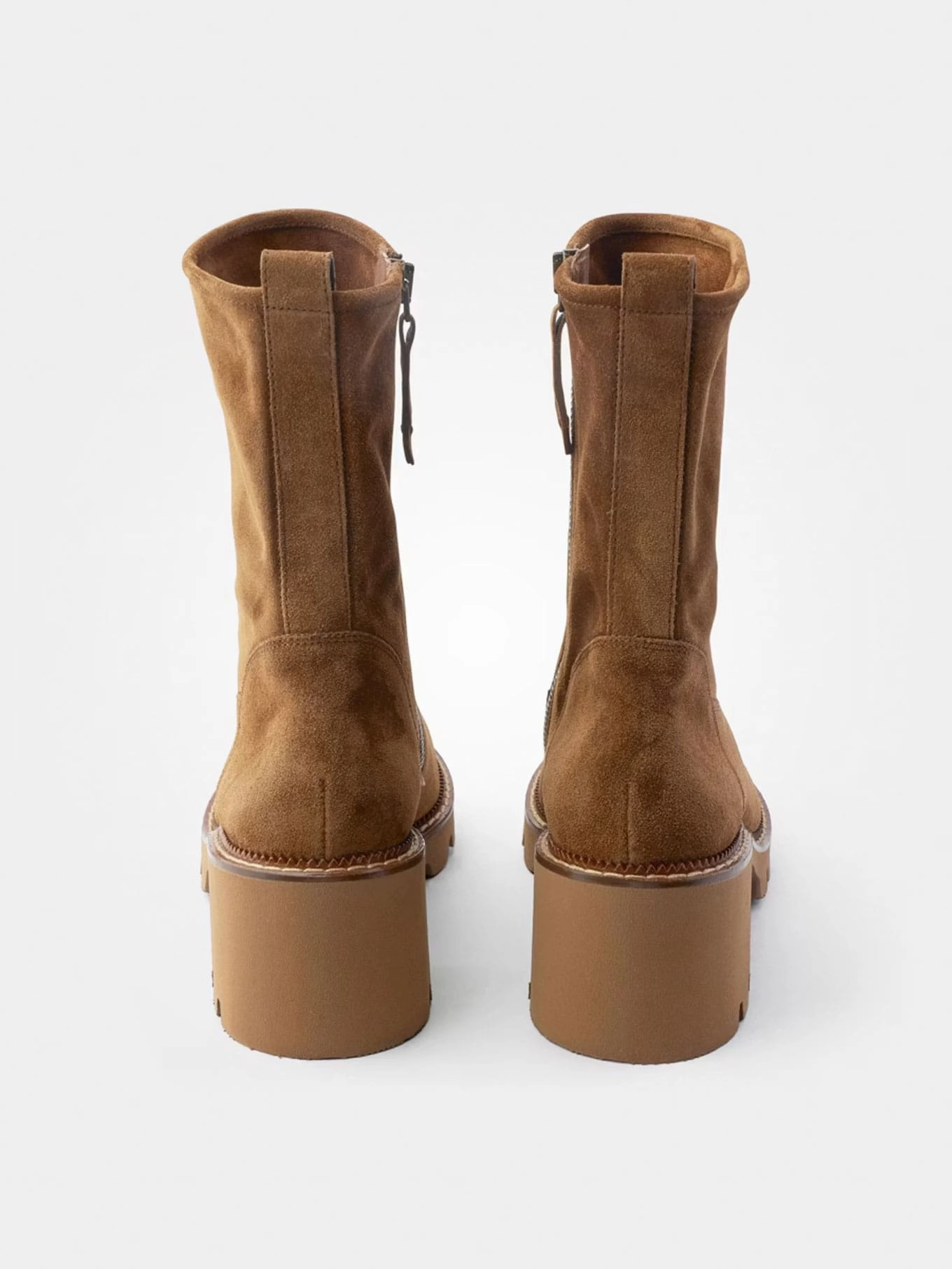 Stiefelette Soft Suede Toffee Best Ankle Boots For Wide Ankles