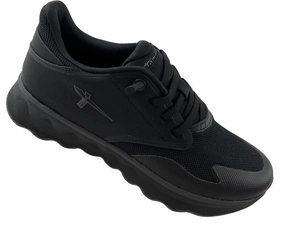 Sneaker Hausmittel Tamaris Damen Sneaker Low 1-23700-44 Schwarz Mesh-Textil