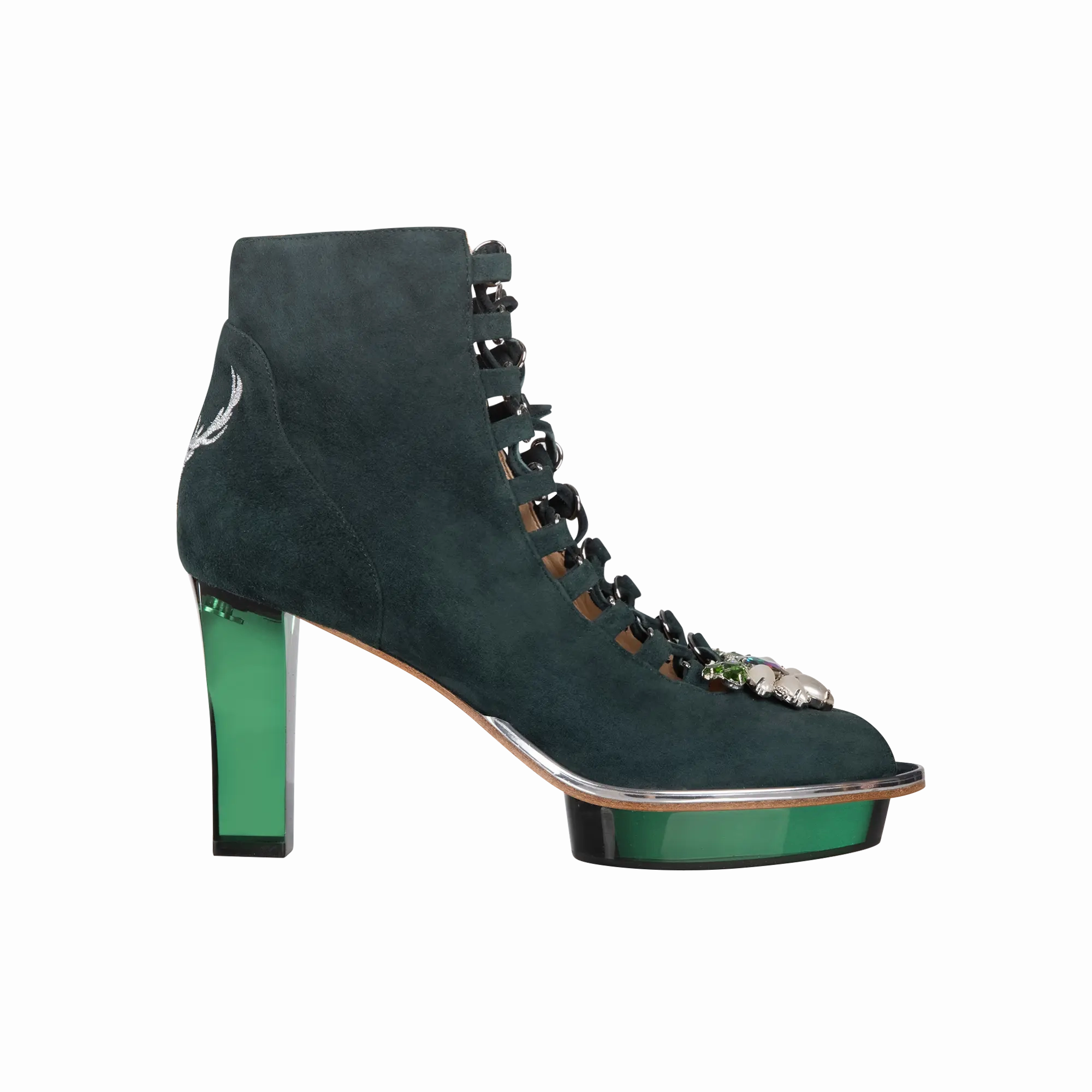 Ankle Boots Outfit Dress Ideas SMARAGDIS Peeptoes Stiefeletten Dirndlschuhe smaragdgrn