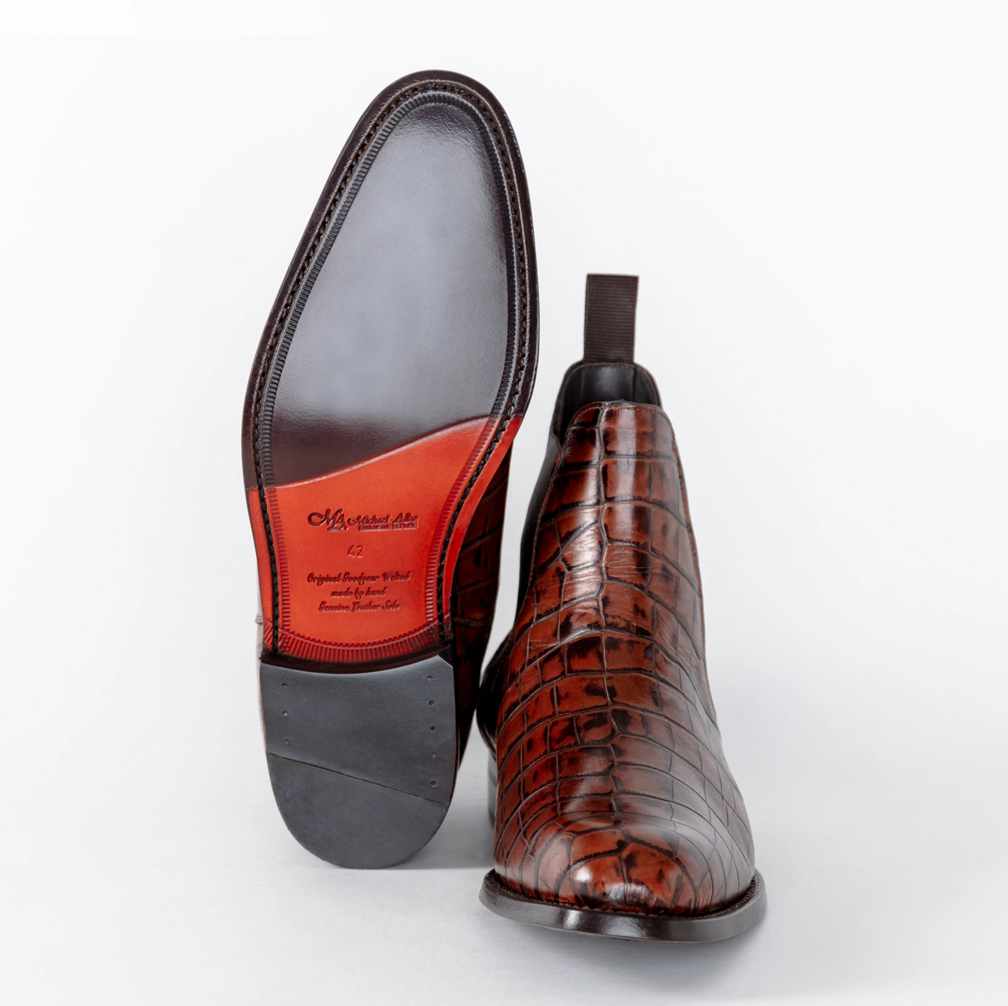 Chelsea Boot Braun | Herrenschuhe Chelsea Boots Wildleder Beige