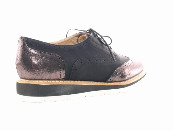 Damenschuhe Designer Schnrr Halbsschuhe Plateauschuhe Black # 122 Sicherheitsschuhe Breit