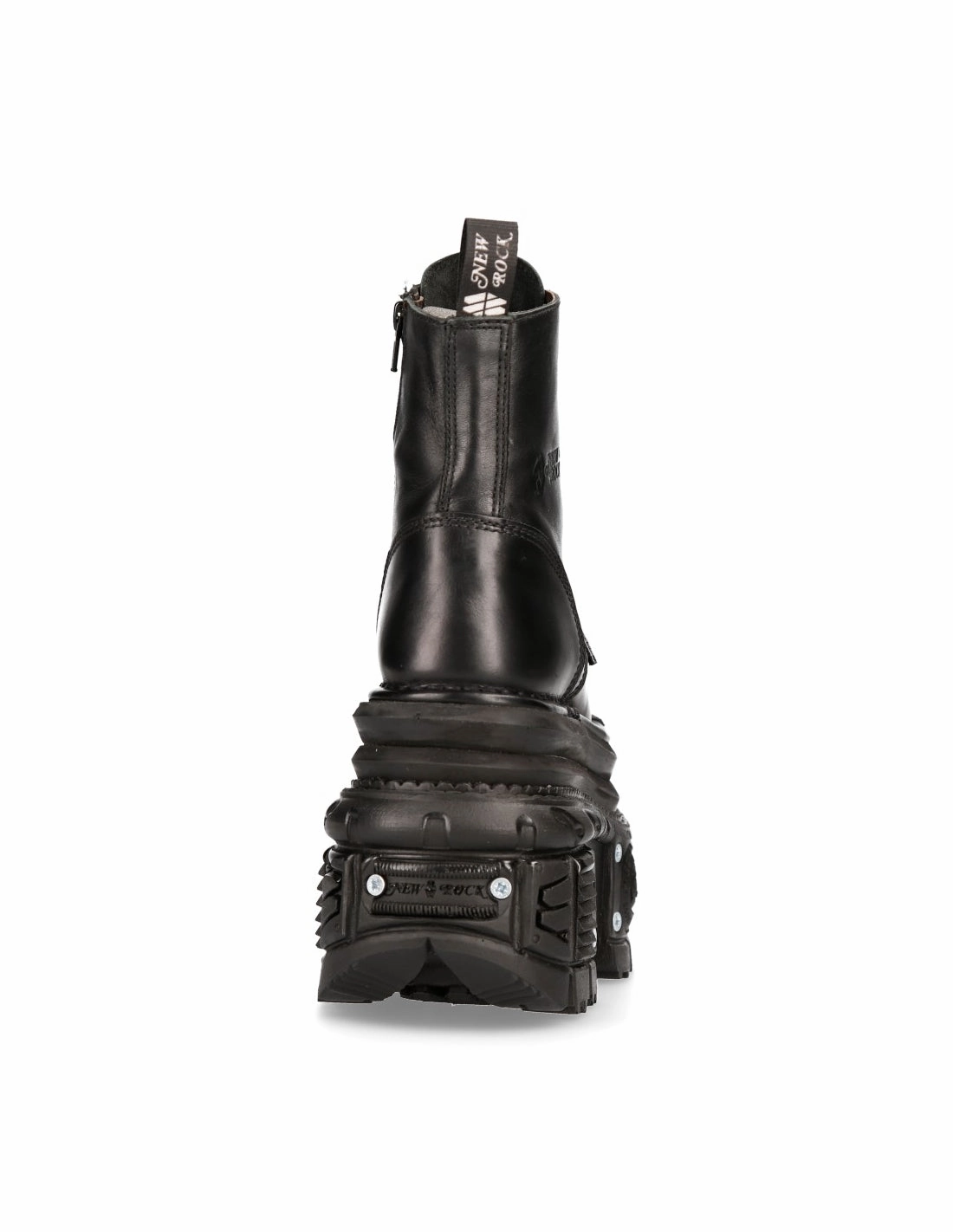 Hose Stiefel New Rock Shoes Boots Stiefel M-MILI083CCT-C4 Gothic Tank Collection Black Echtleder