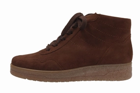 Verona  schoko  Stiefel  V35165 Wide Flat Ankle Boots