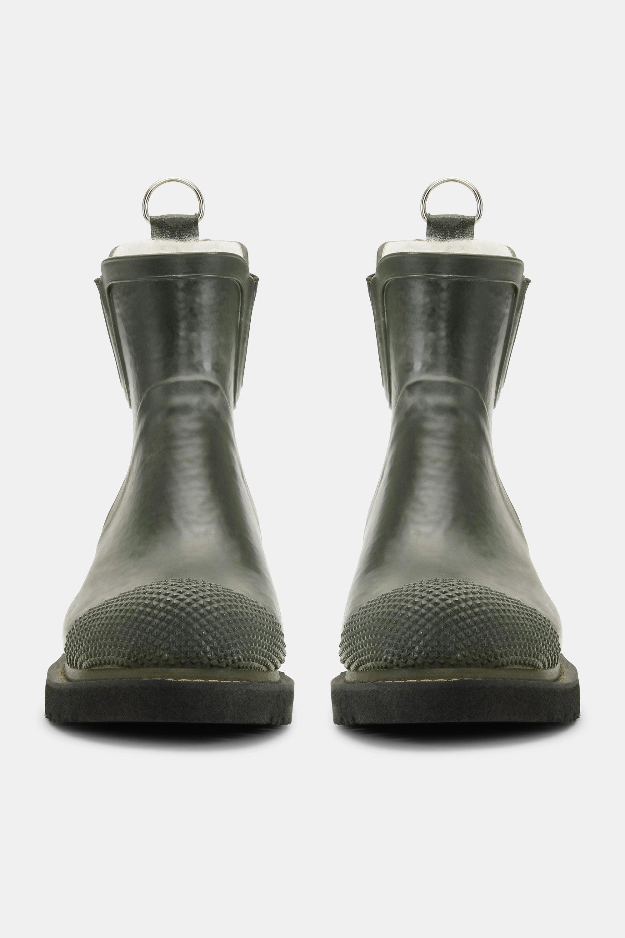 Nortiv 8 Winterstiefel Kurze Gummistiefel Hohem Absatz - Army