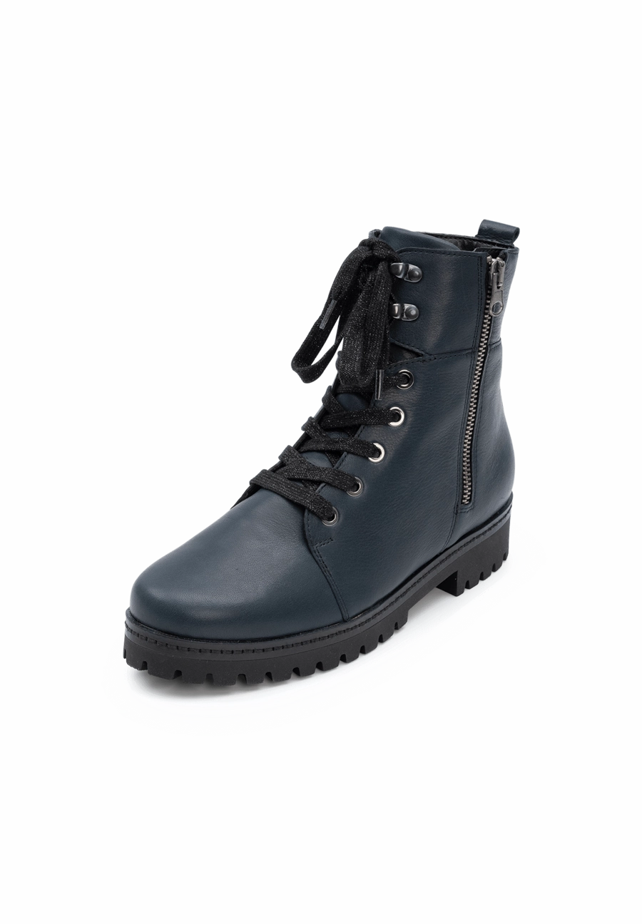 trendiger Bootie Nappaleder Leather Cowboy Ankle Boots