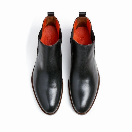 Cuban Heel Chelsea Boots Lloyd Jonah Sort Chelsea Boots i lder