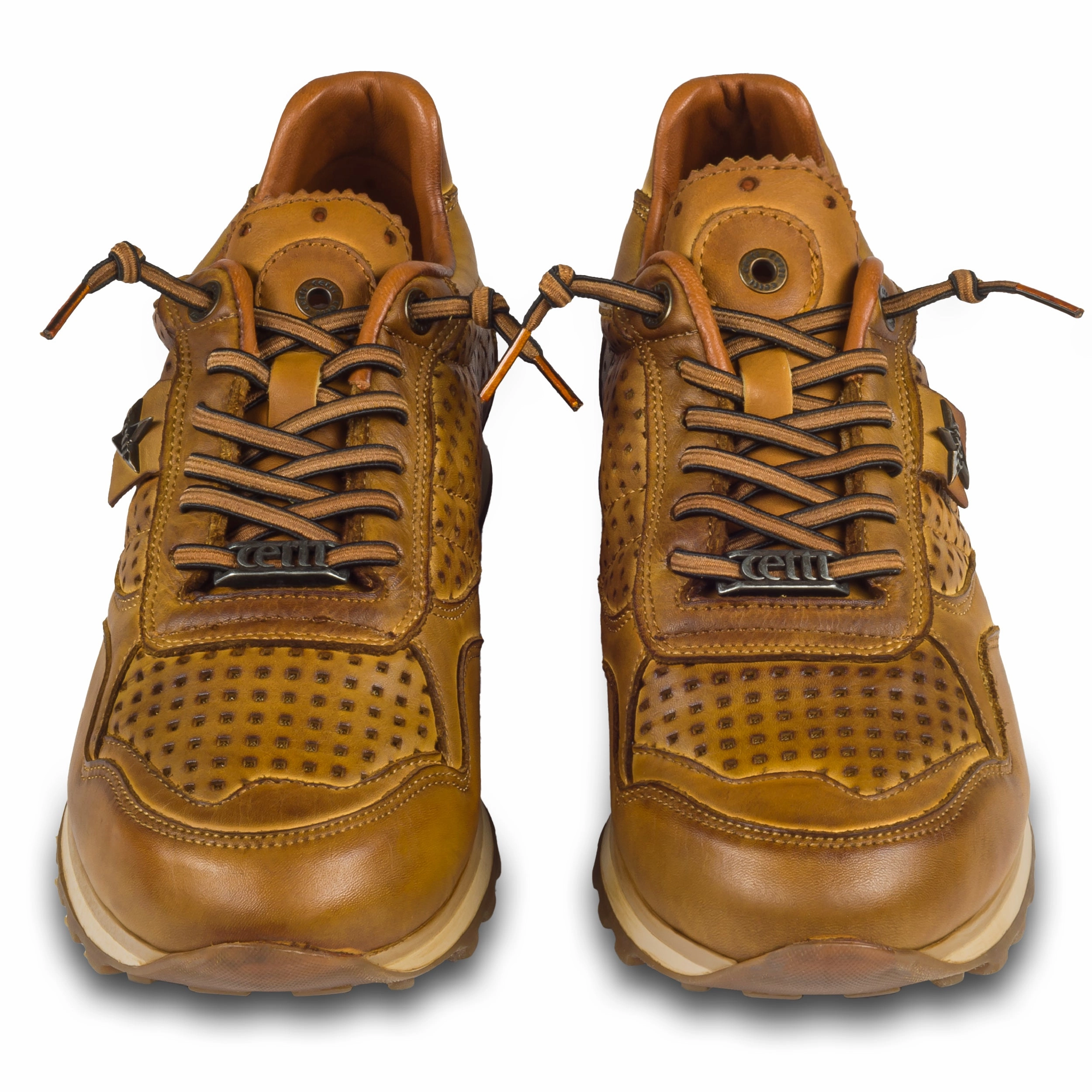 CETTI Sneaker Herren braun, Leder, C-848 - perforierte Optik (nature tin orujo) | Gr. 43 in Krze wieder erhltlich Sneaker Copenhagen