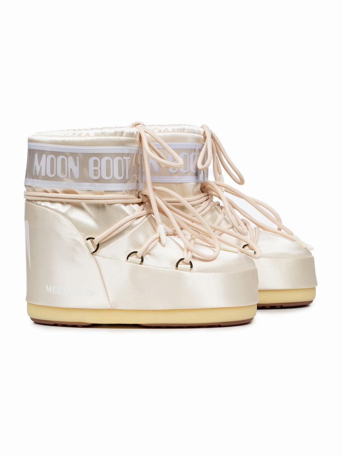 Winterstiefel Filz Leder Icon Low Pearly in Ivory