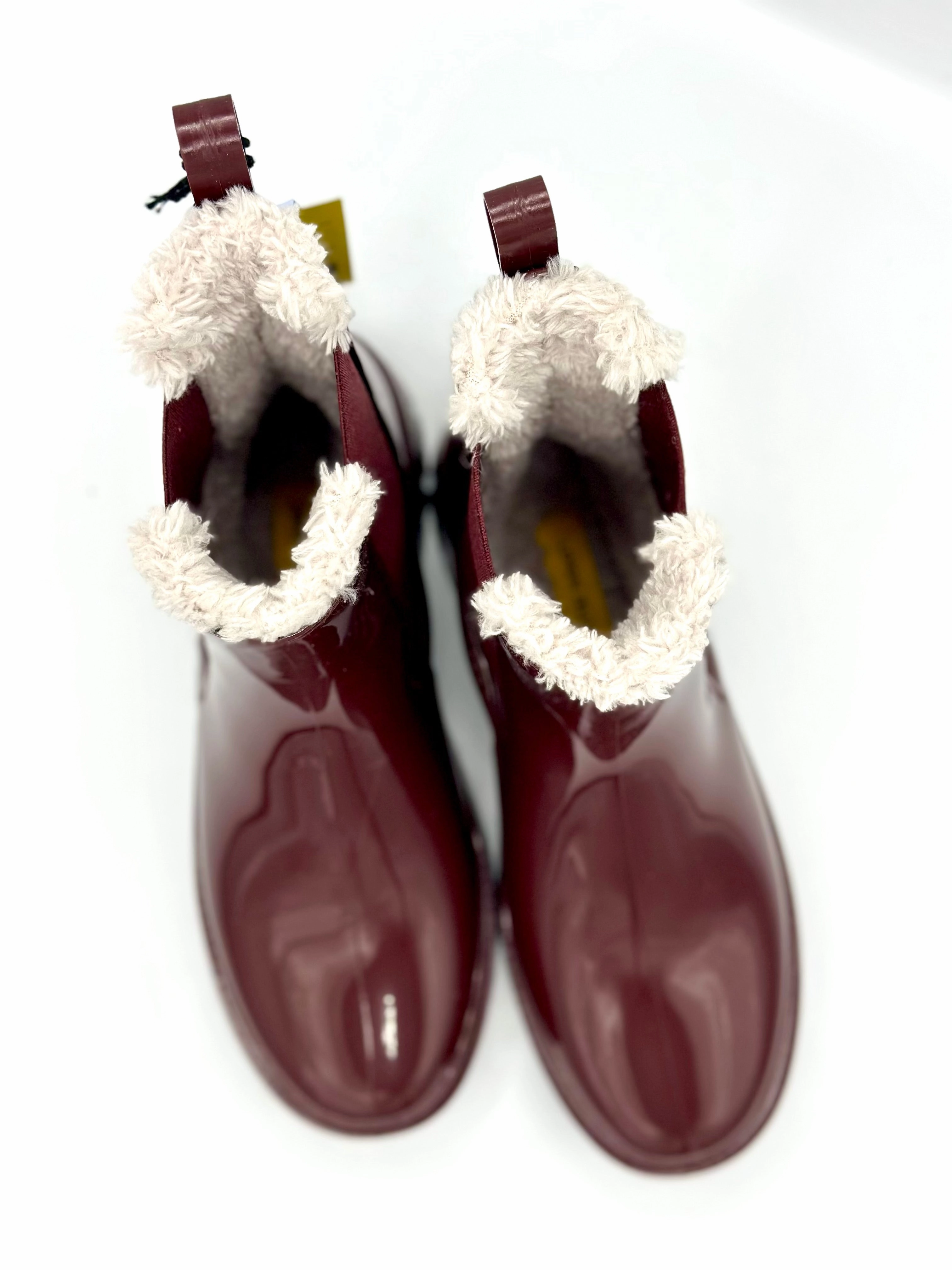 COLDEN VEGAN BOOT DARK BERRY WITH FUR LINING Ortho Ankle Boots