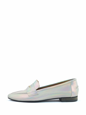 Louise | Loafer Zilver Embroidered Loafers