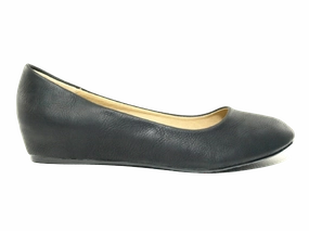 Damen Slipper Keilabsatz Ballerina Loafer Mokassins  Slip On Flats Freizeit Black #  7 Penny Loafers Vs Loafers