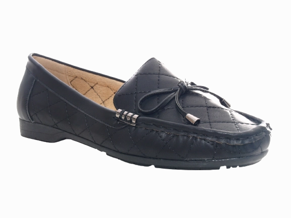 Damen Slipper Halbschuhe Ballerina Loafer Mokassins Slip On Flats Freizeit Black # 480 Aeyde Ruth Loafers