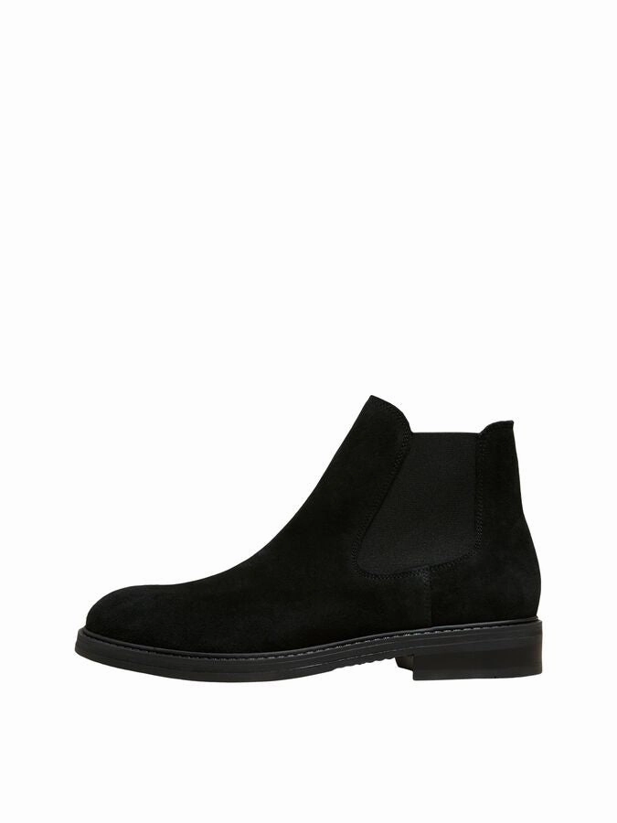 Hobo Stiefel SELECTED HOMME BLAKE SUEDE CHELSEA BOOT black