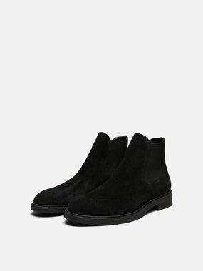 SELECTED HOMME BLAKE SUEDE CHELSEA BOOT black Stiefel Norwegen Winter