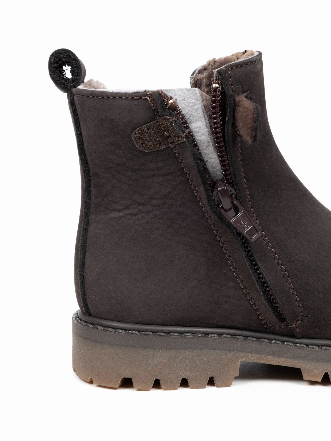 Polacco Beetols Montone Geftterte Leder-Stiefelette - Braun Viking Winterstiefel 30