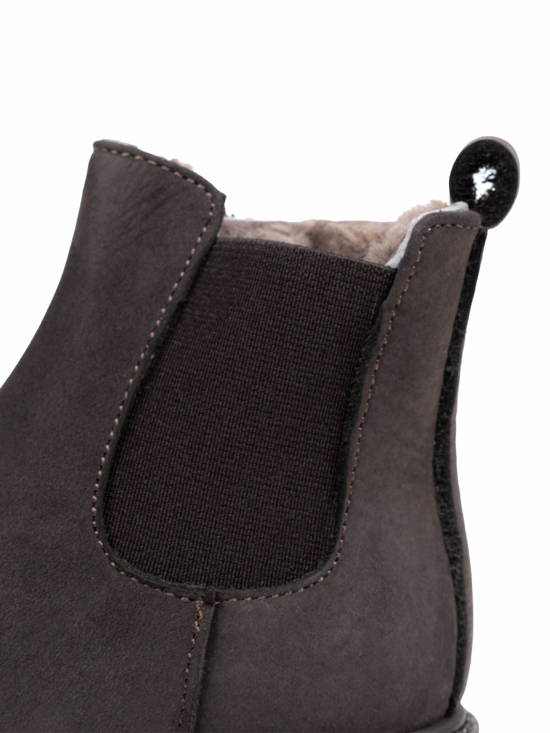 Richter Winterstiefel 36 Polacco Beetols Montone Geftterte Leder-Stiefelette - Braun