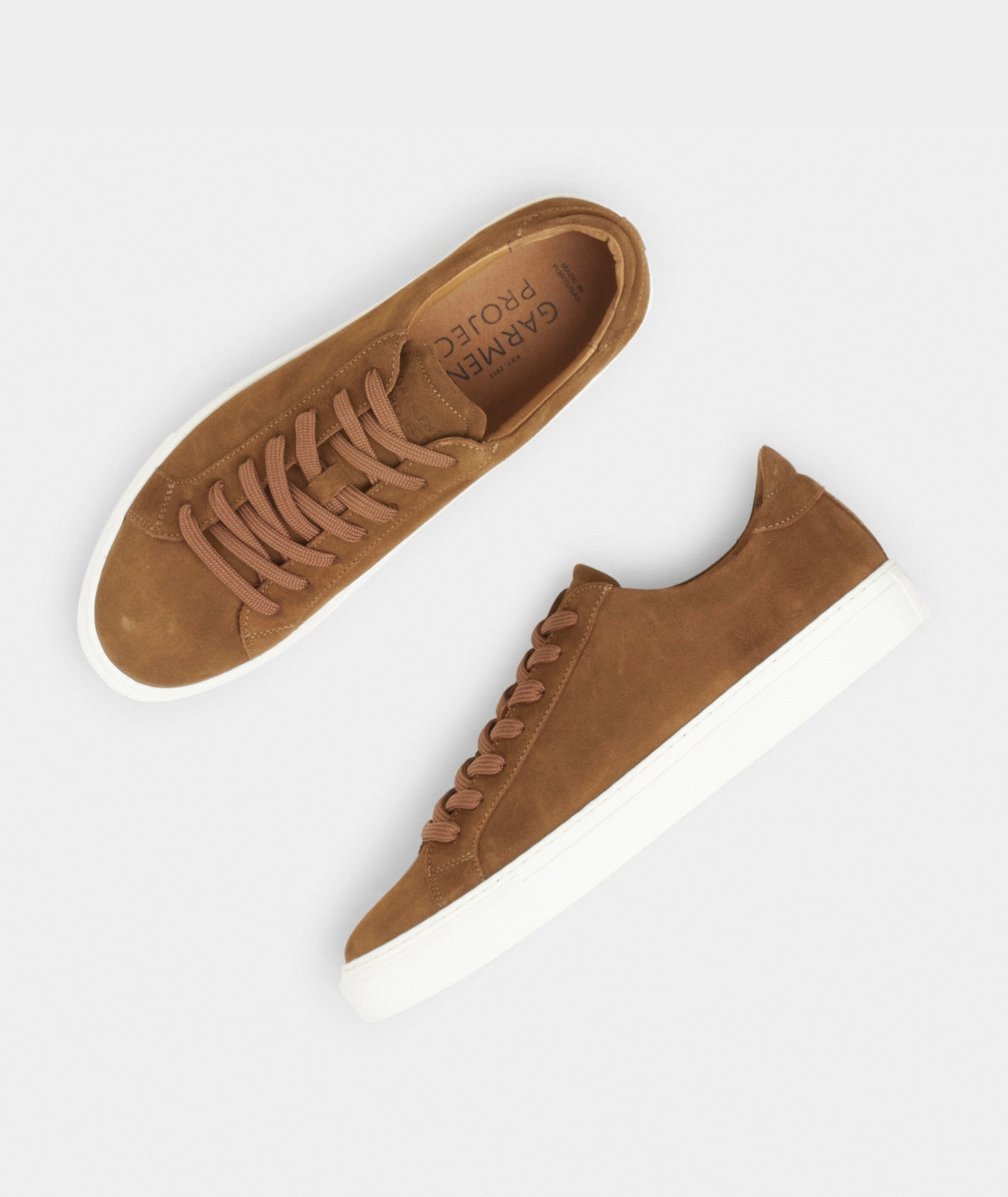 Type - Cognac Suede Sneaker Hausschuhe