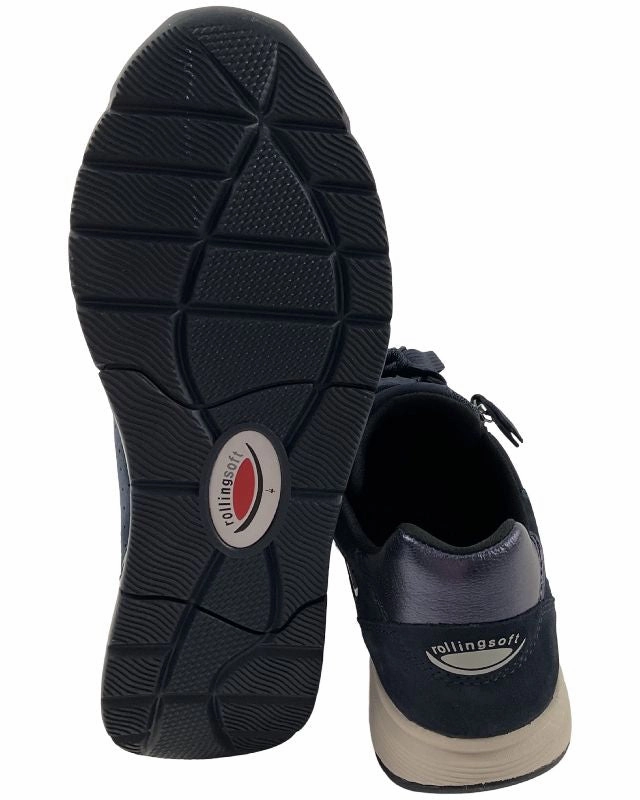 Gabor rollingsoft  Damen Sneaker low 76.878.46 Blau Leandro Lopes Sneaker