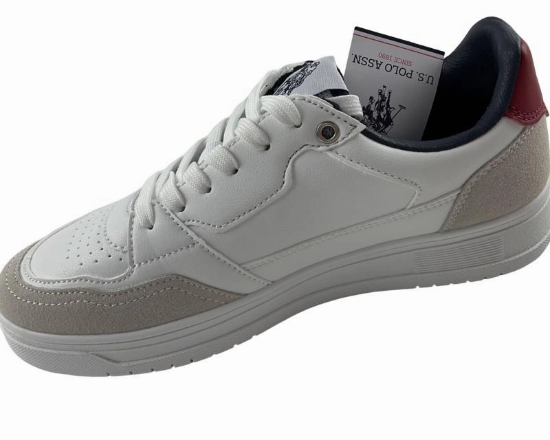 U.S. Polo Assn. Herren Sneaker KOSMO006-BWR Wei Sneaker Socken Weihnachten