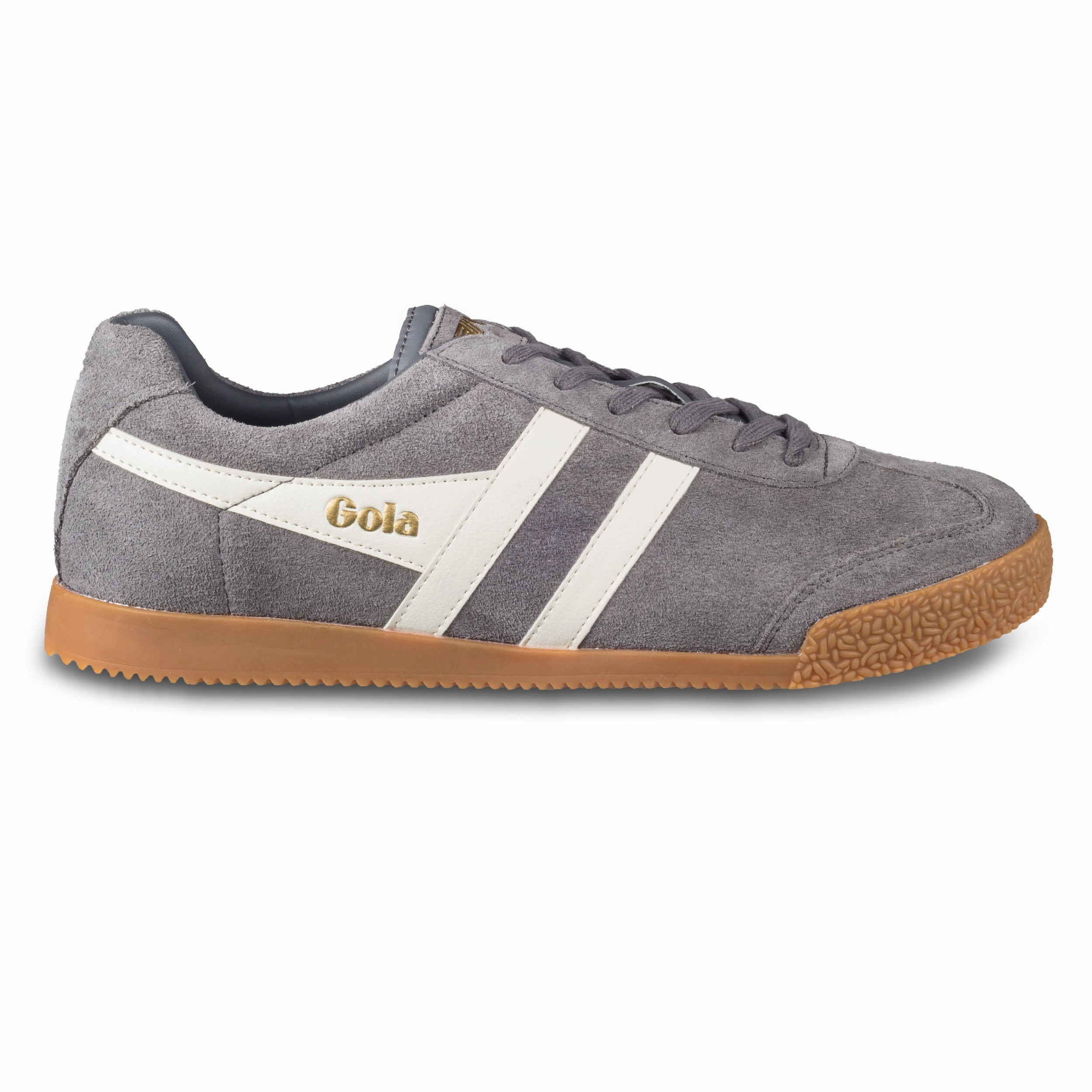 Sneaker 2002 GOLA Herren Sneaker Harrier Suede, grau/wei - Wildleder, CMA192 | SALE %