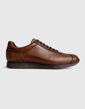 Sneaker Foggia. Cognac 10 Cm Sneaker
