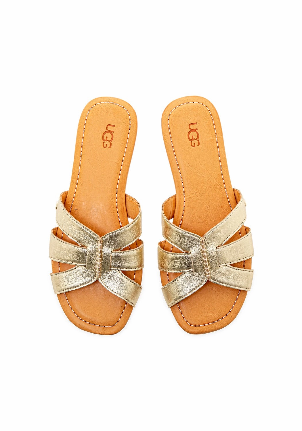 W Teague gold metallic Fahren Mit Sandalen Erlaubt