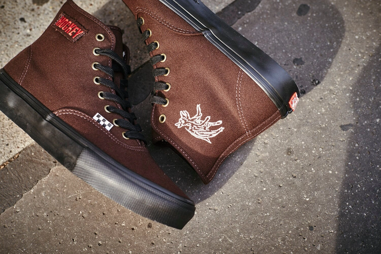 Vans X Hockey Skate Authentic Hi Snake Herren Skate Schuhe Bogner Sneaker Hollywood