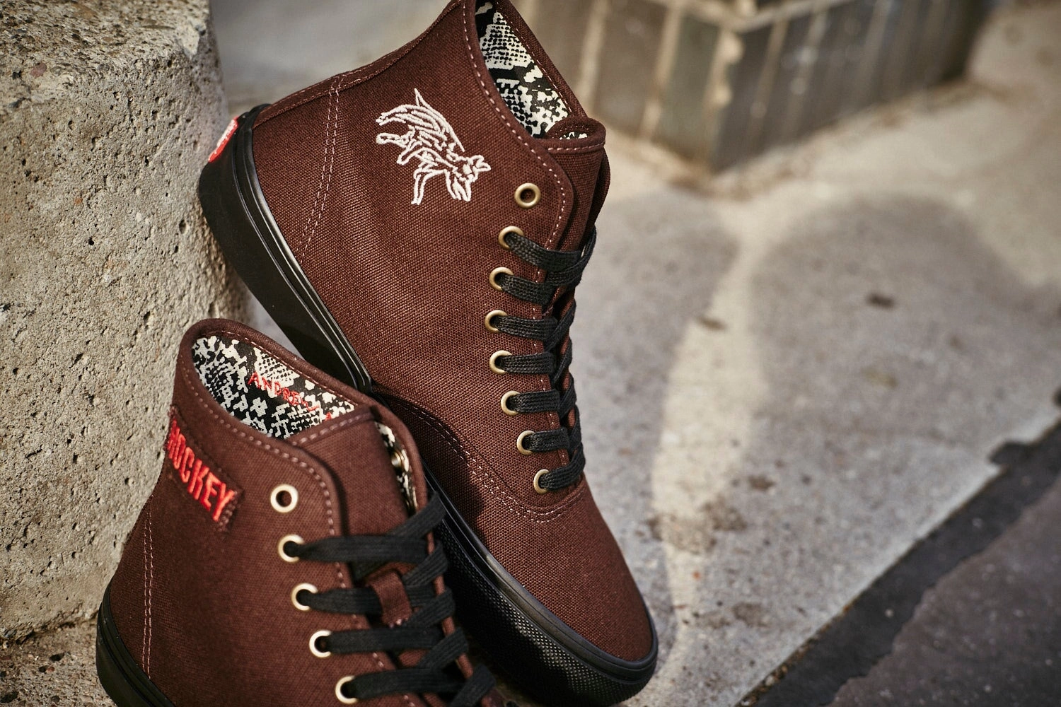 Vans X Hockey Skate Authentic Hi Snake Herren Skate Schuhe Esprit Sneaker High